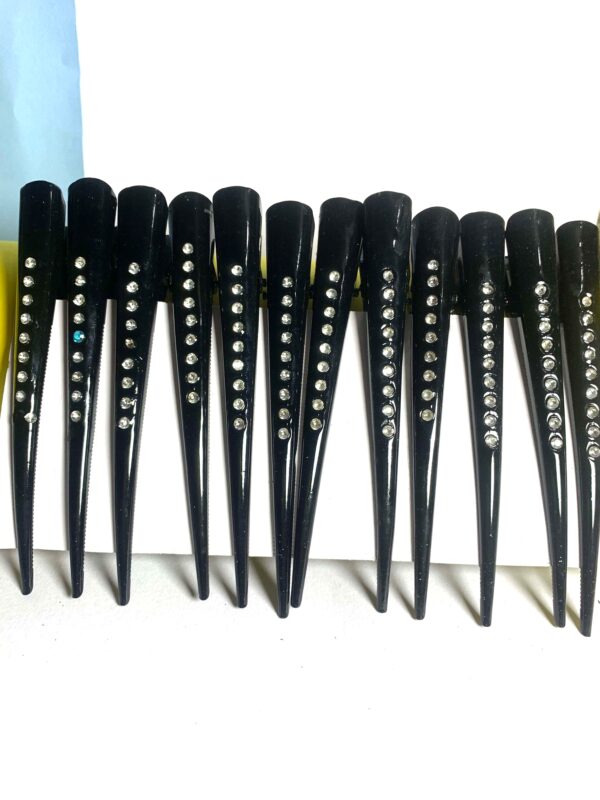 Kawwa Black Hair Clature – High Quality Strong Grip for Women – Set Of 2(₹9 per pcs)