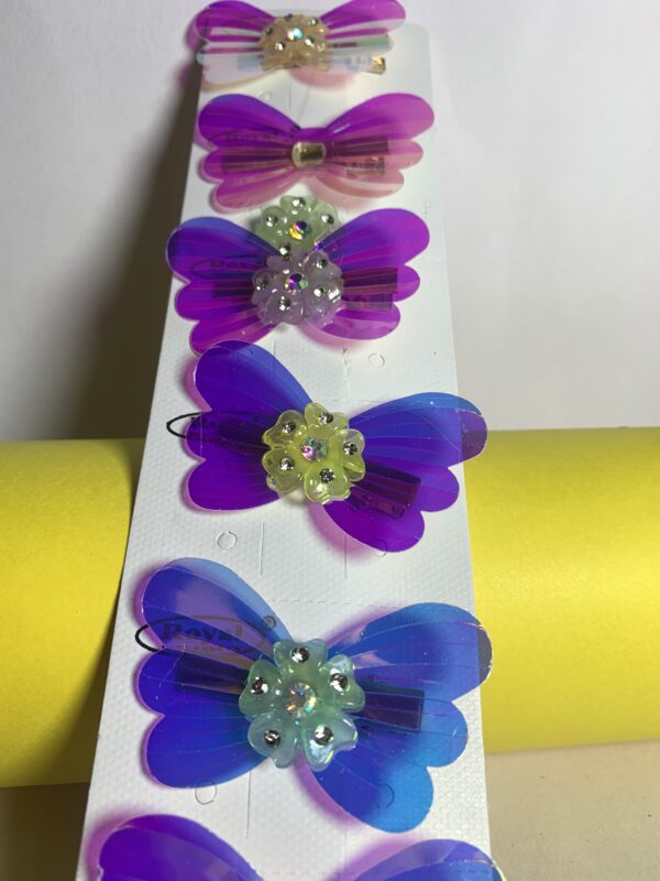 Transparent Butterfly Hair Clips – Elegant & Lightweight Design– Set Of 6(₹4.25 per pcs)