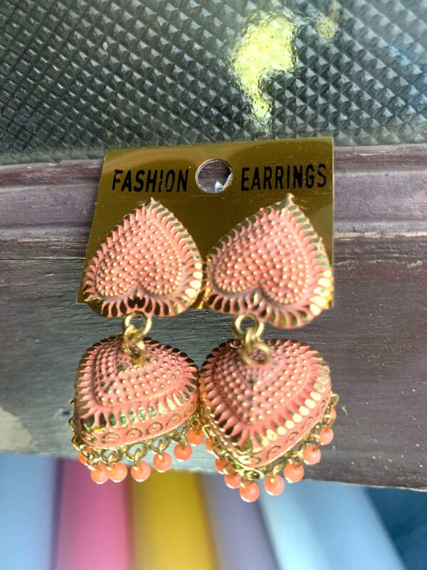 Lightweight stylish Jhumka Earrings – Daily Wear Oxidised Style – Set of 2 Pairs (₹29 per pcs)