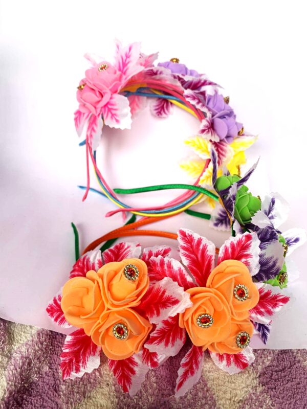 Rose Flower Hair Band – Elegant Floral Design for Girls & Women – Set of 1 (₹21per Piece)
