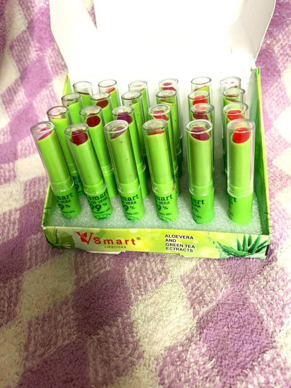 Rich Matte Lipstick – Infused with Aloe Vera & Green Tea – Long Lasting Herbal Formula – Set of 2 (₹19 per Piece)