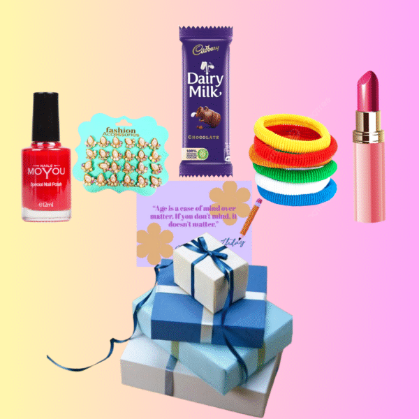 Birthday Wala Khushiyon Bhara Hamper for Girl/Girlfriend – Stylish Gift Box Under ₹249 ( 6 Product in 1 box)