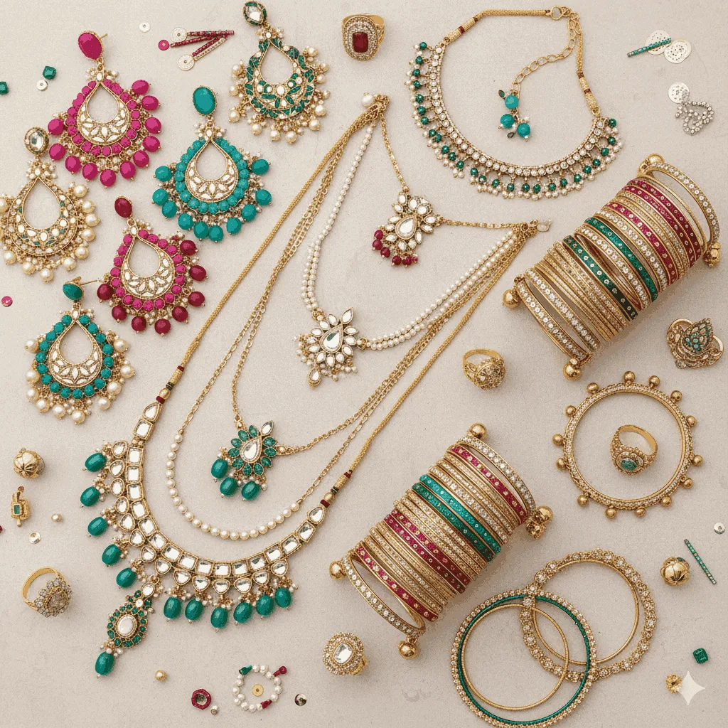 Trendy and affordable Indian artificial jewellery designs for online shopping