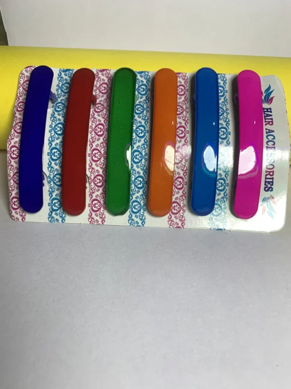 Multicolor Hair Clature – Stylish Water Effect Design for Girls– Set Of 6 (₹3.50 per pcs)