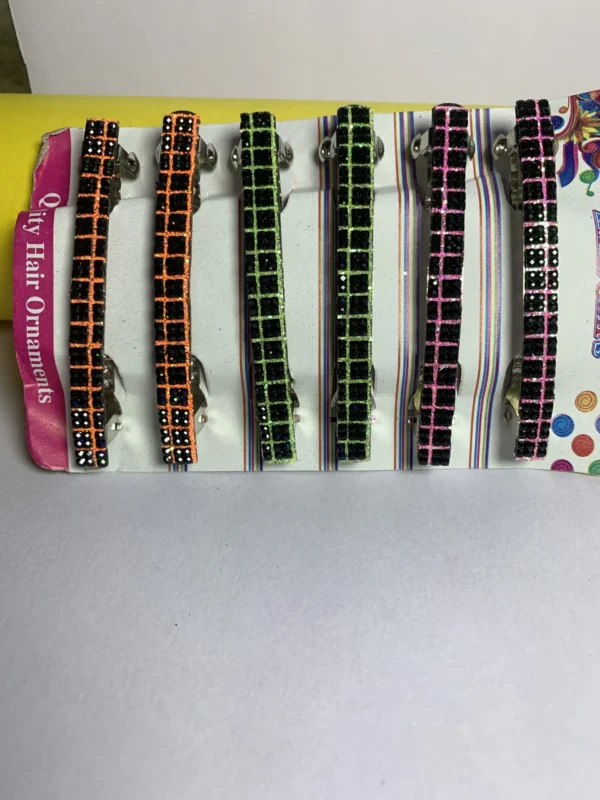 Stylish Multicolor Hair Clatures – Strong Grip & Fancy Design– Set Of 6(₹8.10 per pcs)