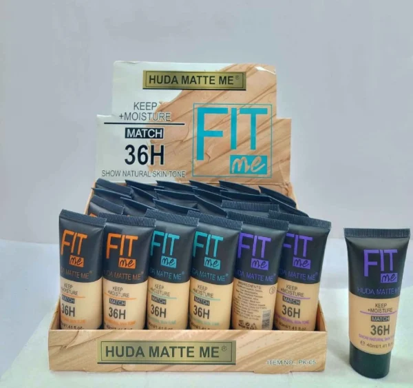 Fit Me Hudda Matte – 36 Hours Moisture Lock, Natural Skin Tone & Long Lasting Smooth Finish