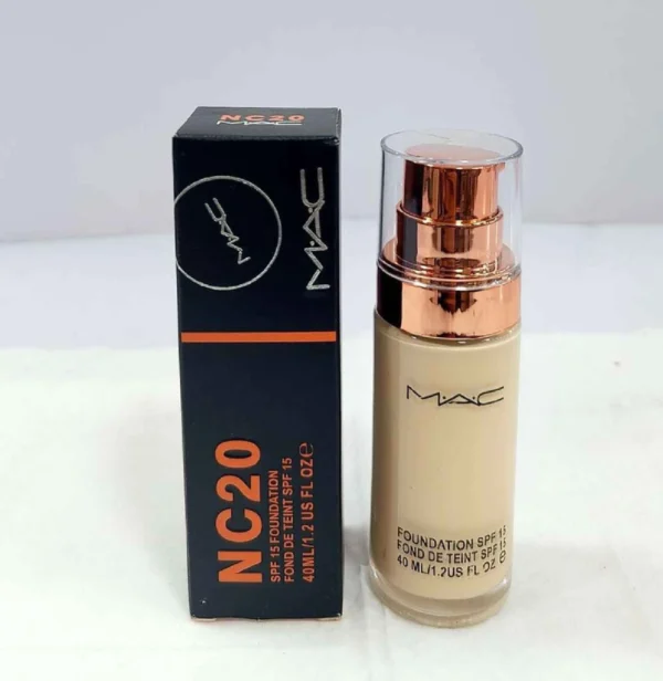 MAC SPF 15 Foundation – Lightweight, Sun Protection & Long-Lasting Flawless Coverage