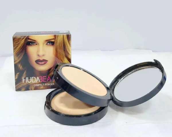 Hudda Beauty Compact Powder – Smooth Matte Finish, Long Lasting & Oil-Control Formula