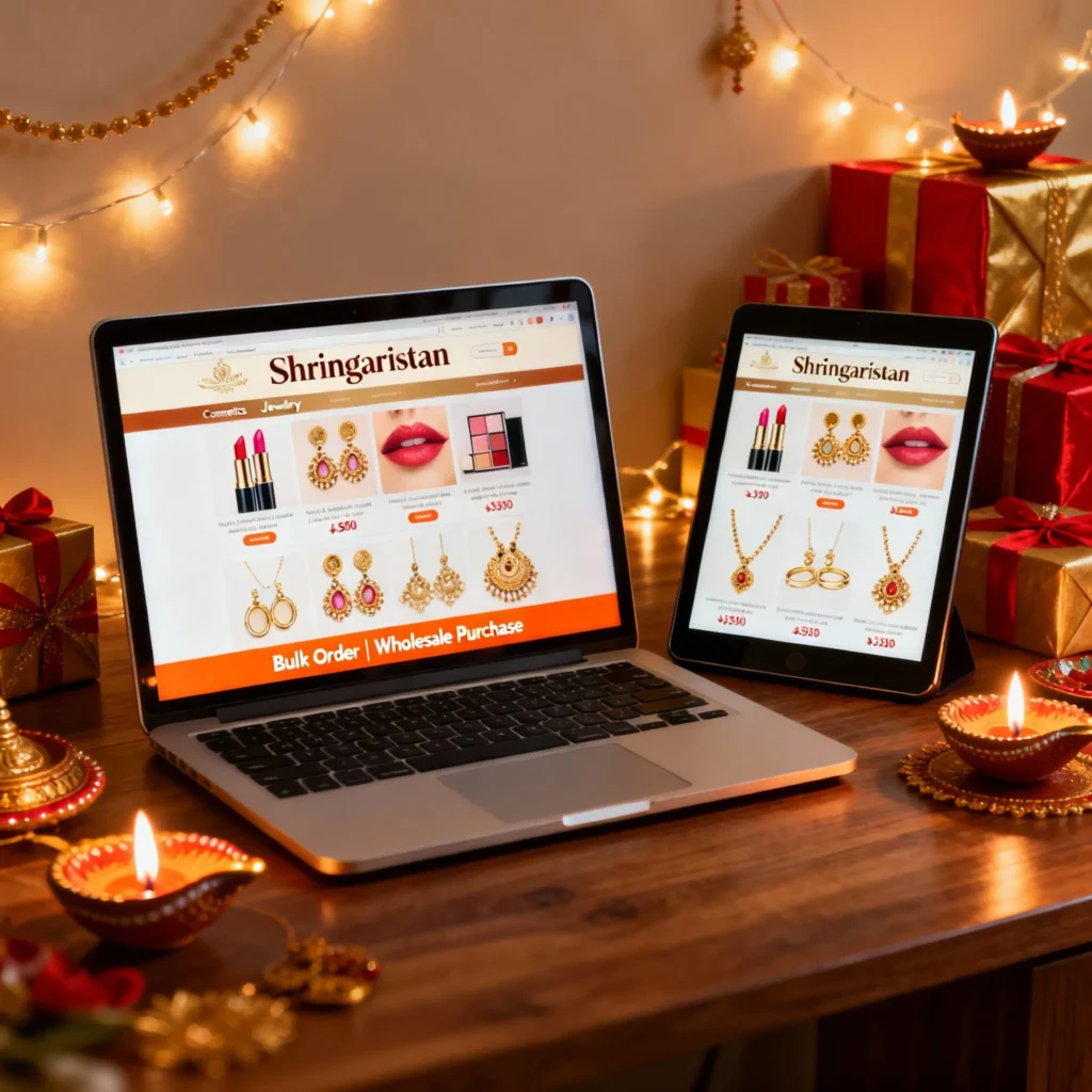 Best Selling Cosmetics & Artificial Jewellery for Diwali 2026: Shopkeepers ke Liye Must-Stock Wholesale Items 5 Order Best Selling Cosmetics & Jewellery Wholesale Shringaristan