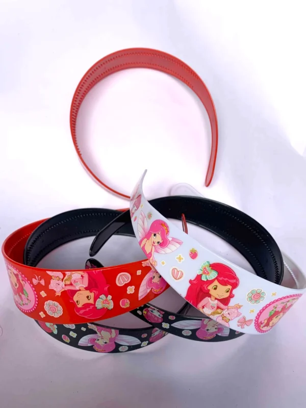 Stylish Doll Printed Hair Band – Soft & Stretchable for Girls – Set of 12 (₹15 per Piece)
