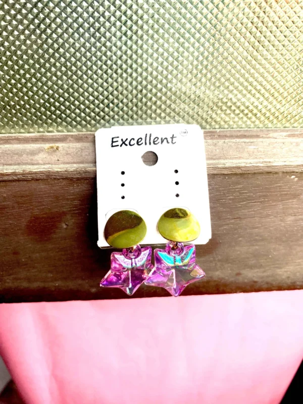 Pink Star Stud Earrings – Cute & Trendy Design
