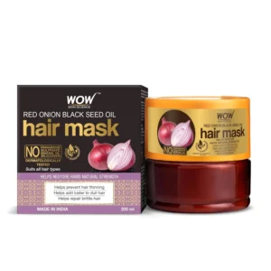 WOW Skin Science Red Onion Black Seed Oil Hair Mask – Hair Fall Control & Deep Nourishment Treatment