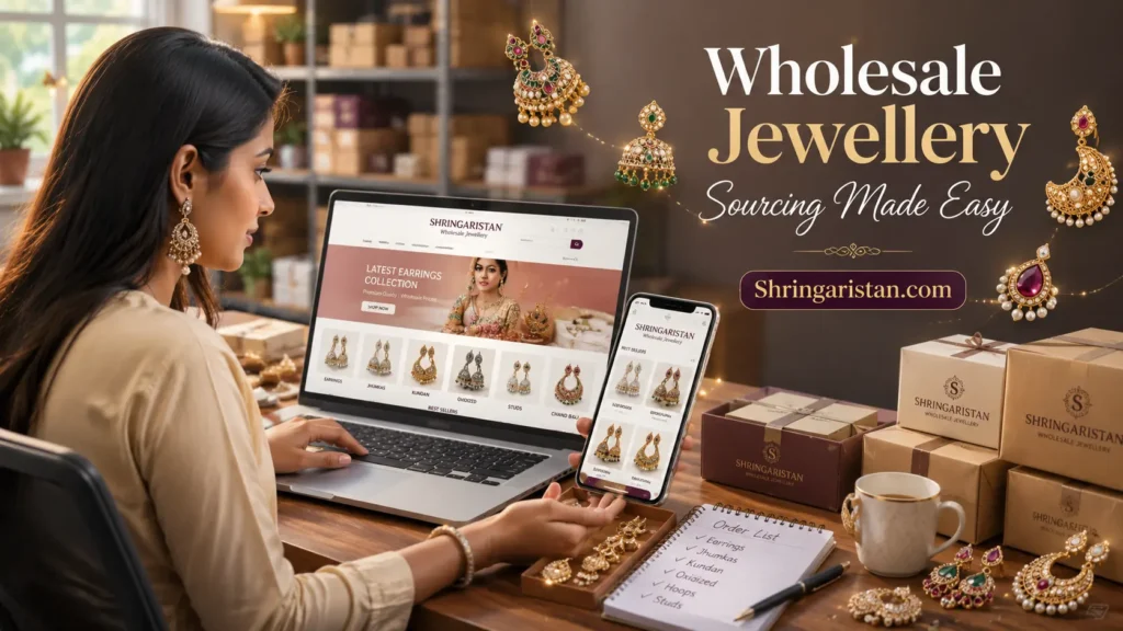 Earrings Wholesale Market In Delhi With Price List (2026) | Sadar Bazaar, Chandni Chowk & Shringaristan 5 Shringaristan online wholesale earrings supplier for shopkeepers and jewellery resellers