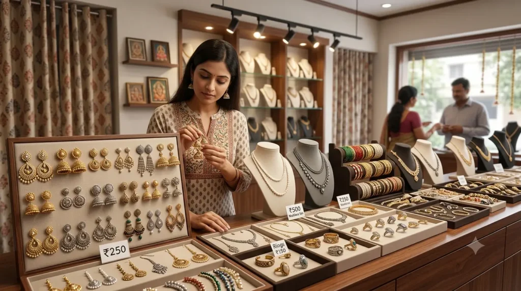 Mahngai Aur Cheeni Ke Badhte Daam Ke Beech Cosmetics Business Kaise Grow Karein 2 artificial-jewellery-business